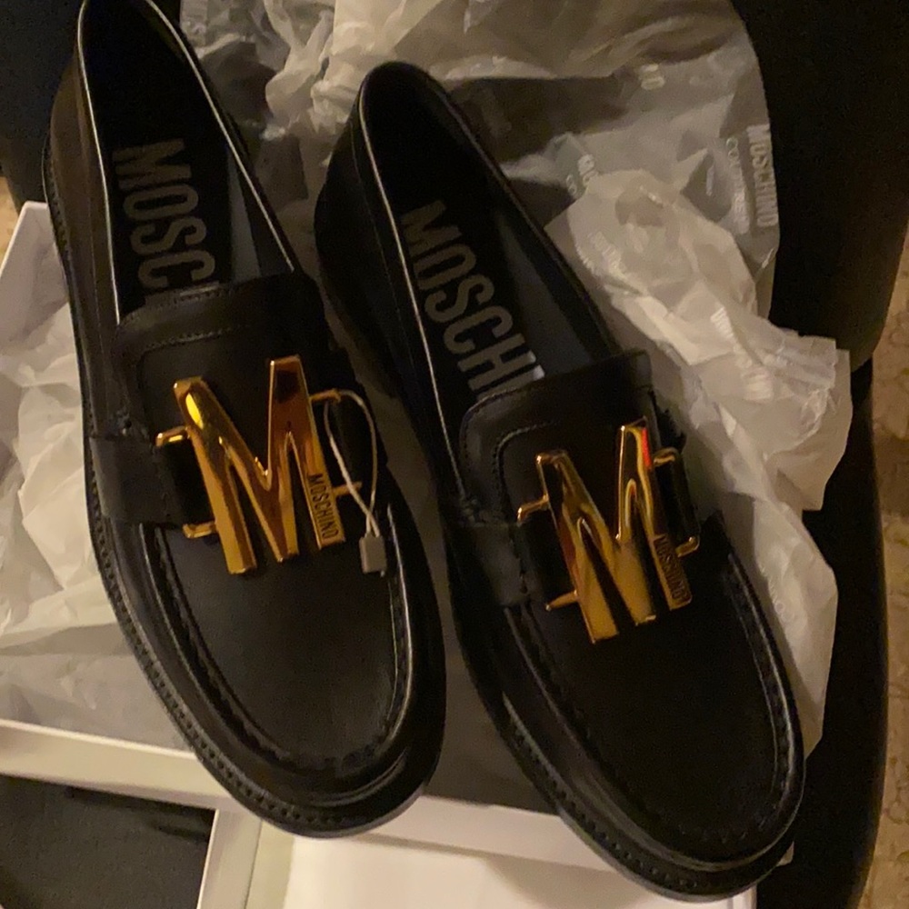 MOSCHINO Logo Loafers
